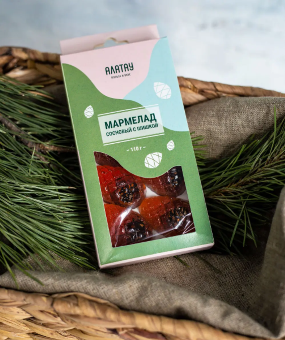 Мармелад сосновый с Сосновой шишкой 110 гр.