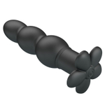 Черный анальный вибростимулятор Jadier - 11 см. (Цвет: черный)