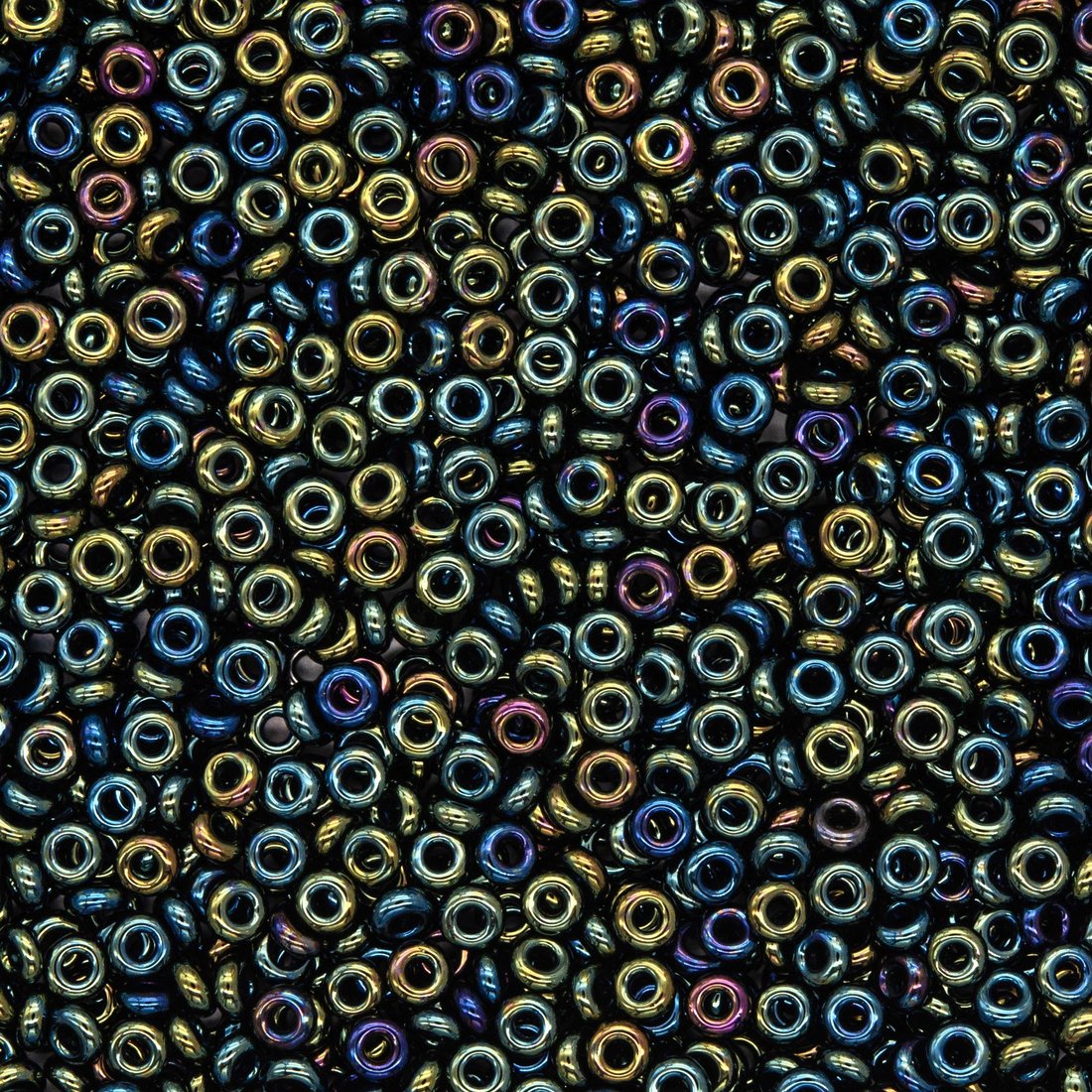 Японский бисер TOHO Demi 11/0 (№84), металлизированный, непрозрачный глянцевый