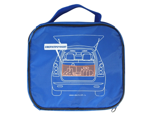 Сетка в багажник Kraft (90х45) карман (2 пласт.и 2 метал. крючка)