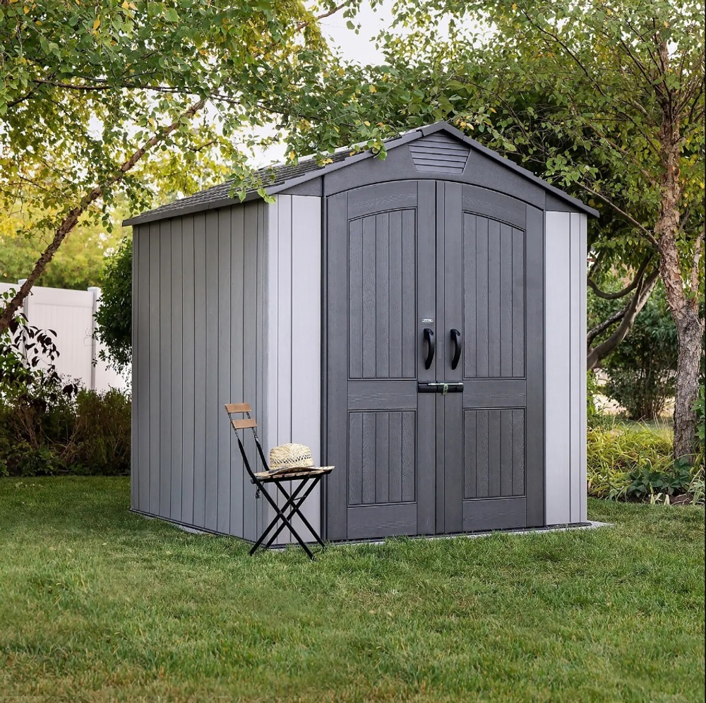 Пластиковый хозблок LifeTime WoodLook 7x7