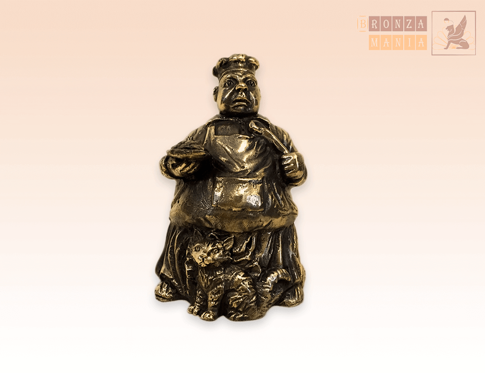 колокольчик Повар с кошкой