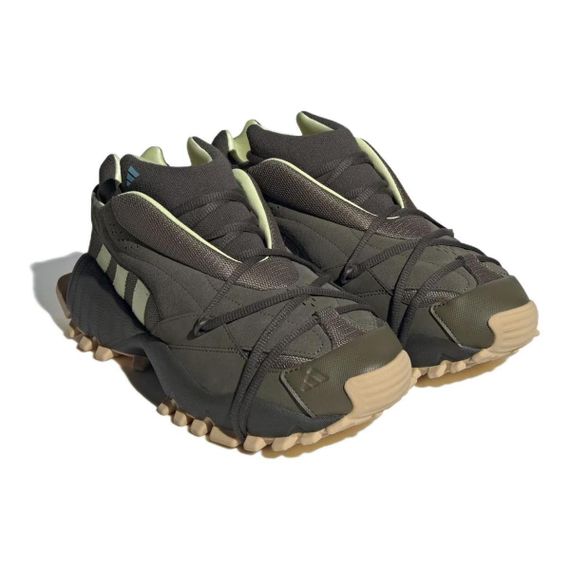 Кроссовки Adidas Seeulater SPW Бежевые кроссовки Низкие Оливково-зеленые/Желтый, зеленый Унисекс