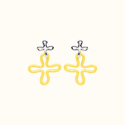 Серьги Outline Yellow