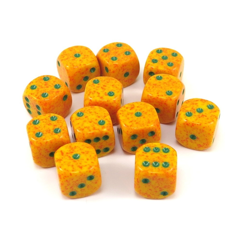 Chessex 12-D6 set (16mm) - Speckled Lotus