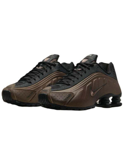 Nike Shox R4 Антискользящие Кроссовки для Бегунов Женские Браун/Чёрный
