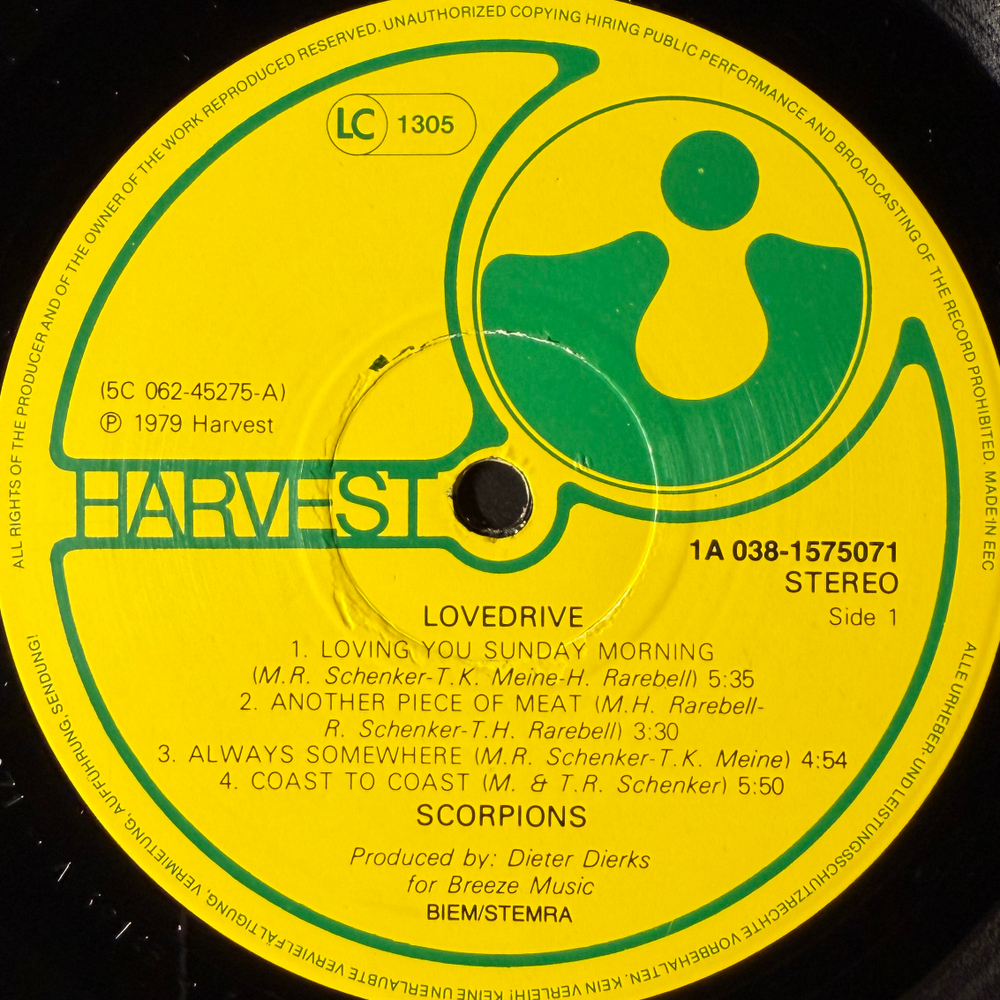 Scorpions - Lovedrive (Европа)