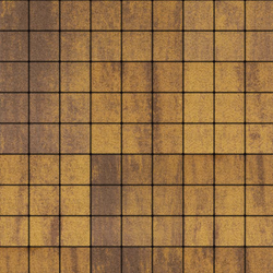 Тротуарная плитка КВАДРАТ 100х100 мм - Листопад гранит Янтарь