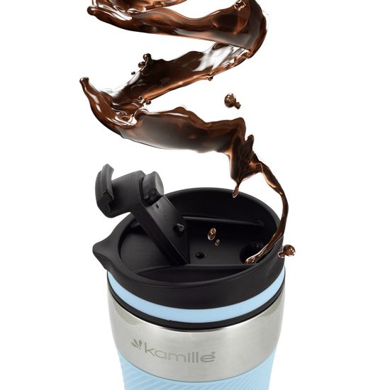 Термокружка 260 мл. из нержавеющей стали Kamille KM 2154 с TPR накладкой