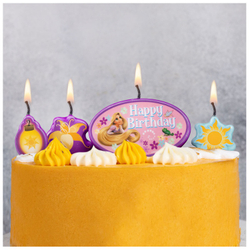 Свечи для торта Disney HB Рапунцель, 4шт