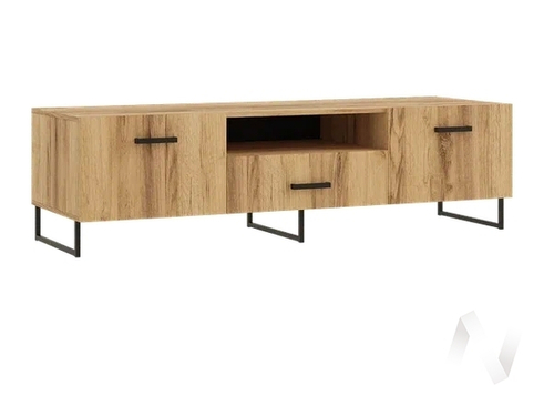 Тумба ТВ 1600 Гостиная Нэнси LOFT (ЛДСП) (дуб крафт)