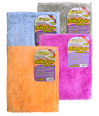 Салфетка микрофибра "City UP-113H LUX"SilkFur (4шт) 21х26см