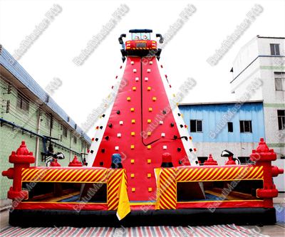 Коммерческий надувной скалодром "Пожарная часть", 8*8*7 м