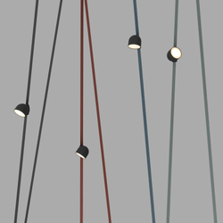 DK5543-BK Поворотный светильник для трека-ремня Belty, серия Spot, со светодиодом, D100*H107мм, 48V DC, 12W, RA90, 120°, 3000K, IP20, черный, алюминий