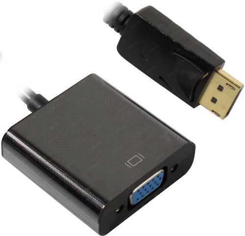 Кабель переходник Exegate DisplayPort (M)  ->VGA  (15F) 0.2м <EX294681RUS>
