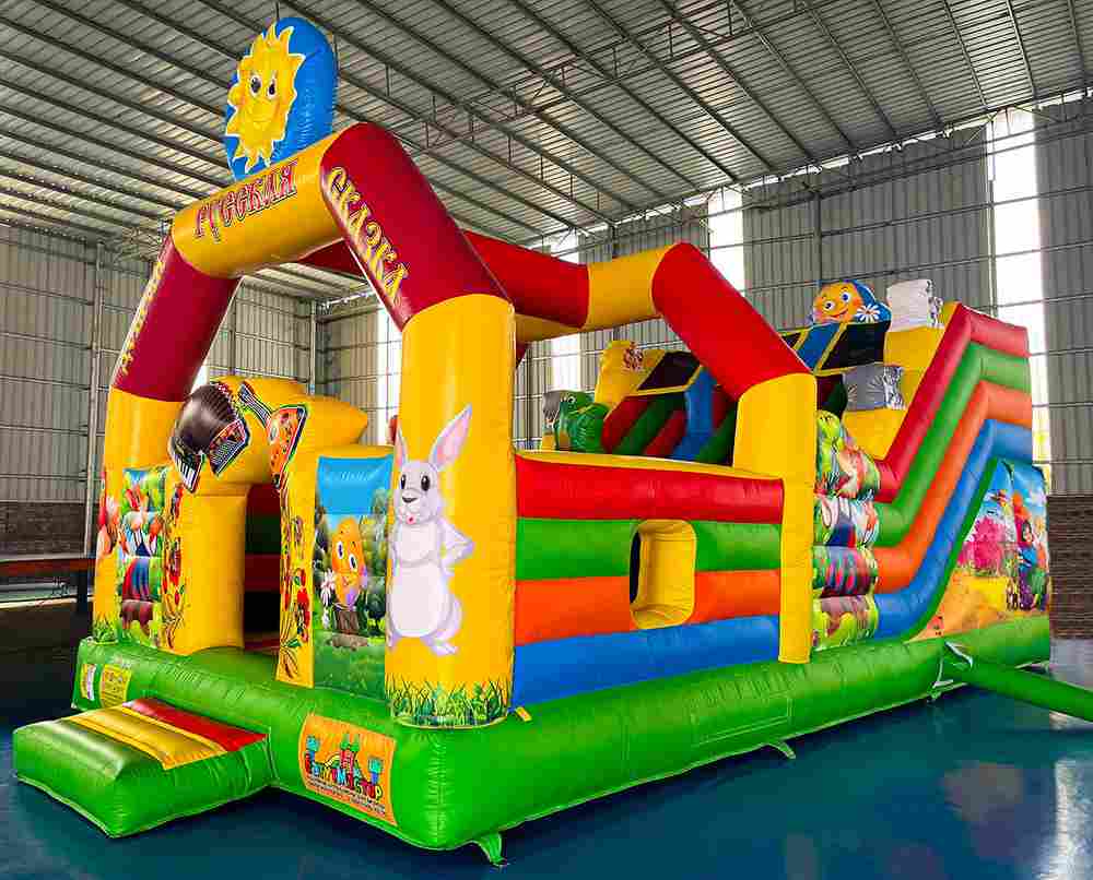 Коммерческий надувной батут «Добрая русская сказка 3», 8*4*5 м.