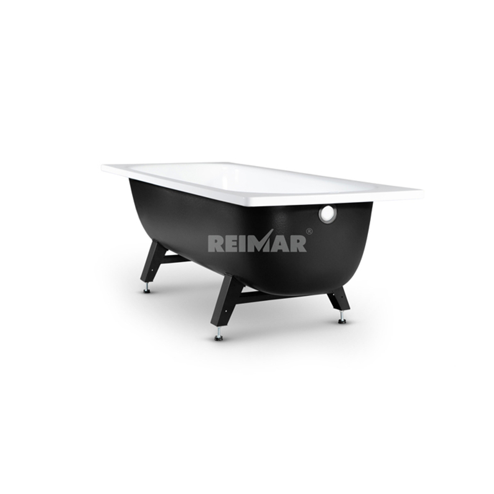 Ванна стальная 1,2*0,7*0,4 (ВИЗ) Reimar полимерная "Белая Орхидея" цв.белый (ОР-21205)