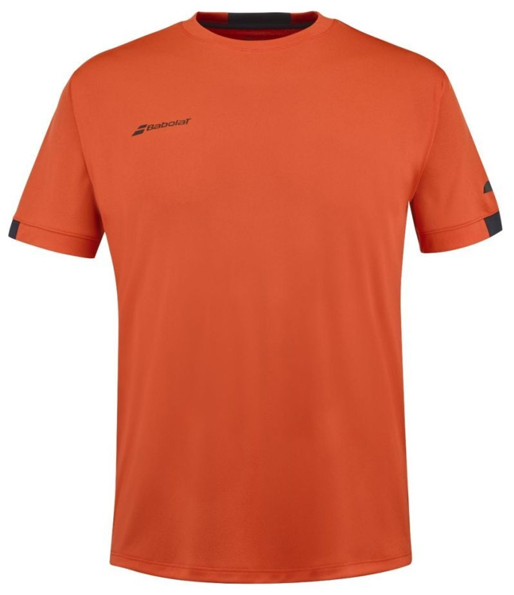 Детская теннисная футболка Babolat Boys Play Crew Neck T-Shirt - fiesta red