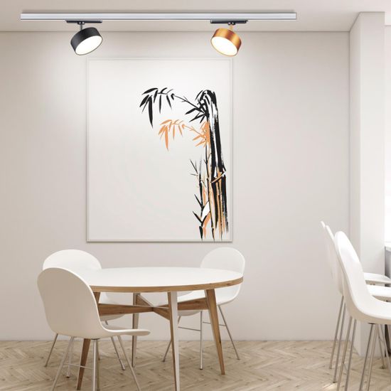 358757 PORT NT21 215 матовое золото Светильник трековый однофазный трехжильный IP20 LED 24W 4000K 2100Лм 100-265V PROMETA