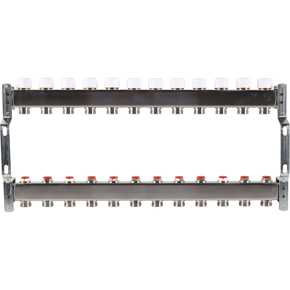 ROMMER RMS-3200-000012 ROMMER Коллектор из нержавеющей стали без расходомеров 12 вых.