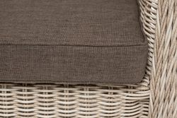 "Гляссе" диван трехместный из искусственного ротанга, цвет бежевый
