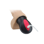 Телесный вибромассажёр с функцией нагрева Flexible Bending - 26 см. (Цвет: телесный)