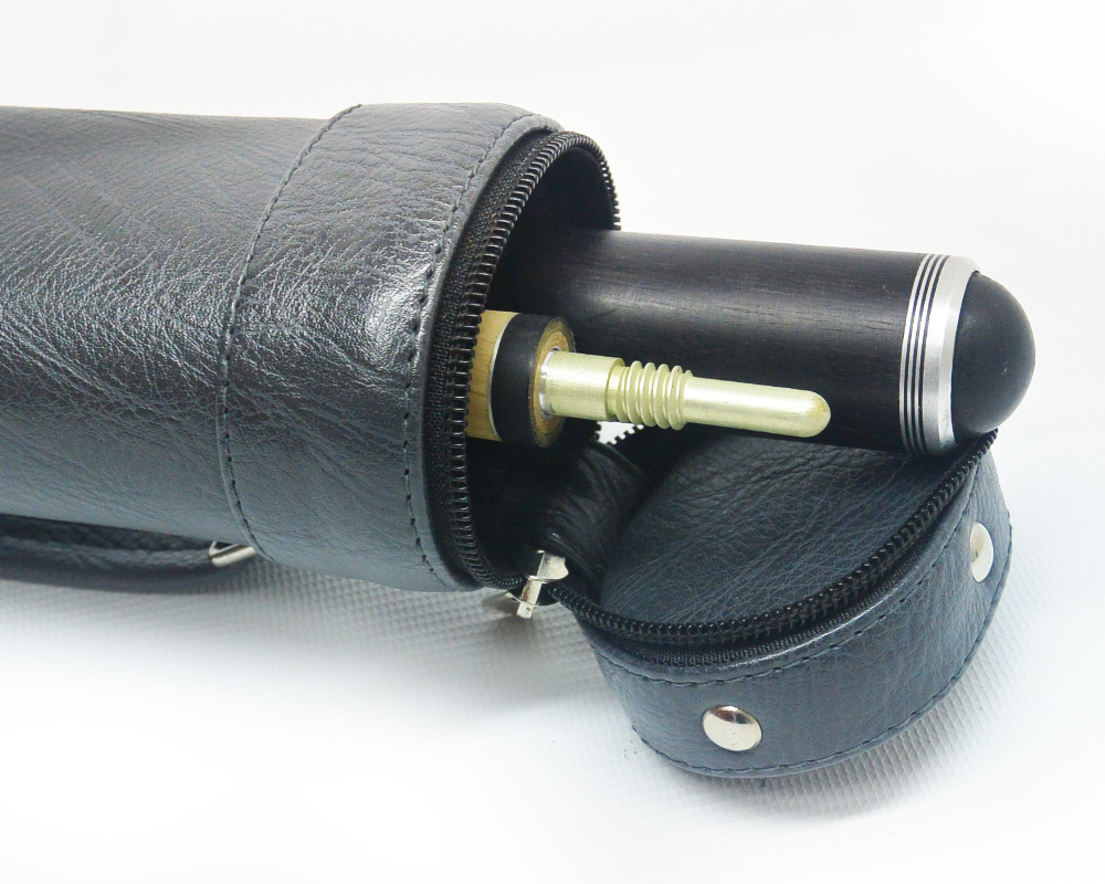 Тубус на 1 кий Меркури DUO (1 карман) (темно-серый/черный)