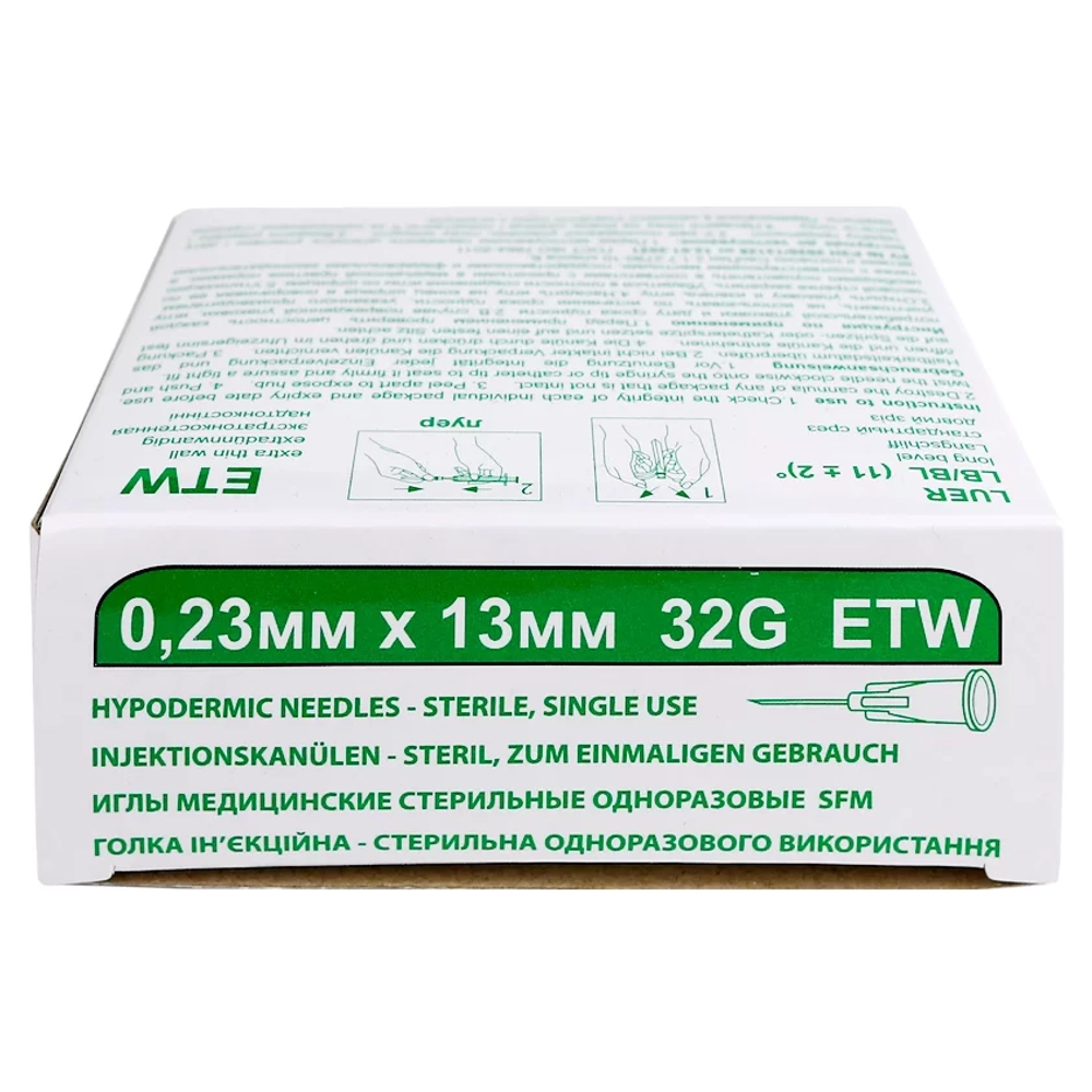 Игла для мезотерапии SFM ETW 32G 0,23 х 13 мм 50 шт