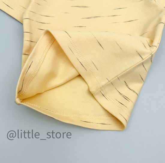 Футболка хлопковая, Эффект меланжа на желтом