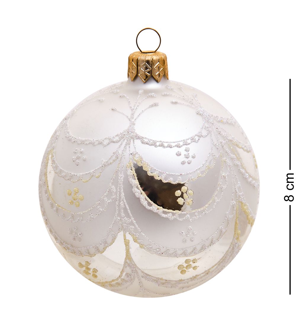 Элита НФШ-1301 Ел. украшение Шар «Кружевной» 80 мм