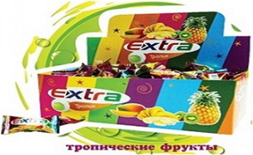 Жев.рез. "EXTRA" троп.фрукты (4,2гр*100шт*20бл)
