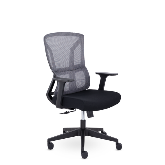 Кресло UTFC Номи М-317 черный пластик (серый/черный)