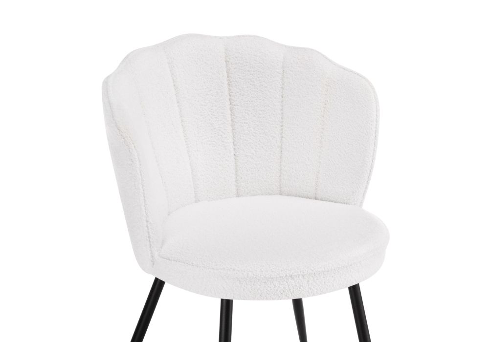 Стул на металлокаркасе Coral white / black