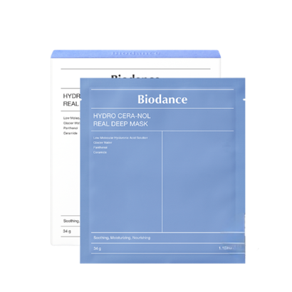BIODANCE Восстанавливающая гидрогелевая маска с пантенолом и церамидами Hydra Cera-nol Real Deep Mask
