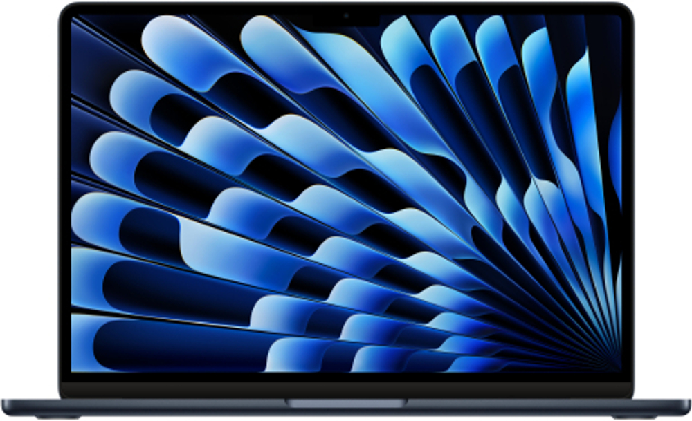 Apple MacBook Air 13" (M3, 8C CPU/8C GPU, 2024), 8 ГБ, 256 ГБ SSD, «полуночный черный»