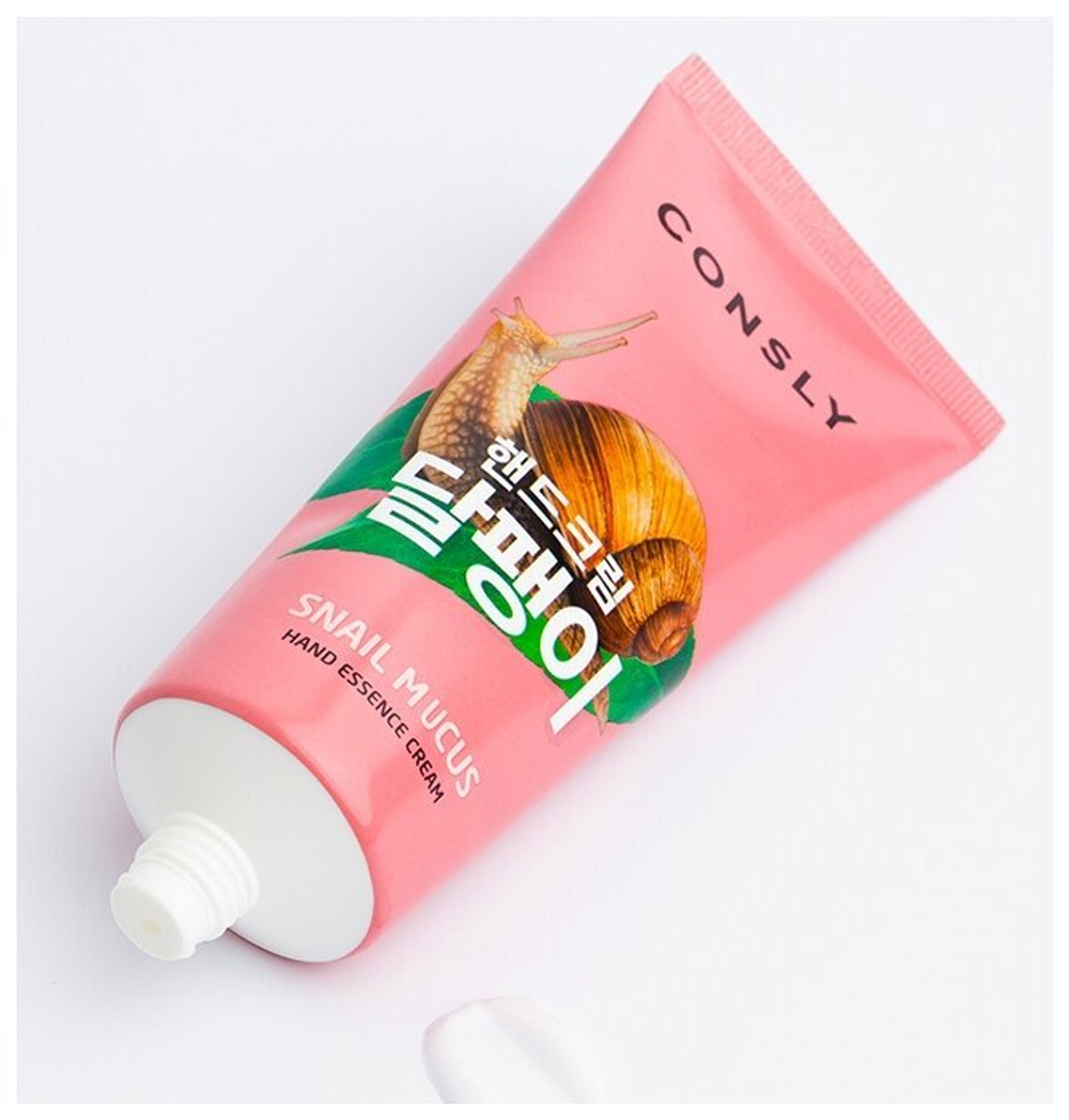 Consly Крем-сыворотка для рук с муцином улитки Snail Hand Essence Cream, 100мл