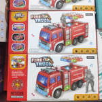 Интерактивная Пожарная Машинка Грузовик с 3D подсветкой и на батарейках "Fire Truck, water spray"