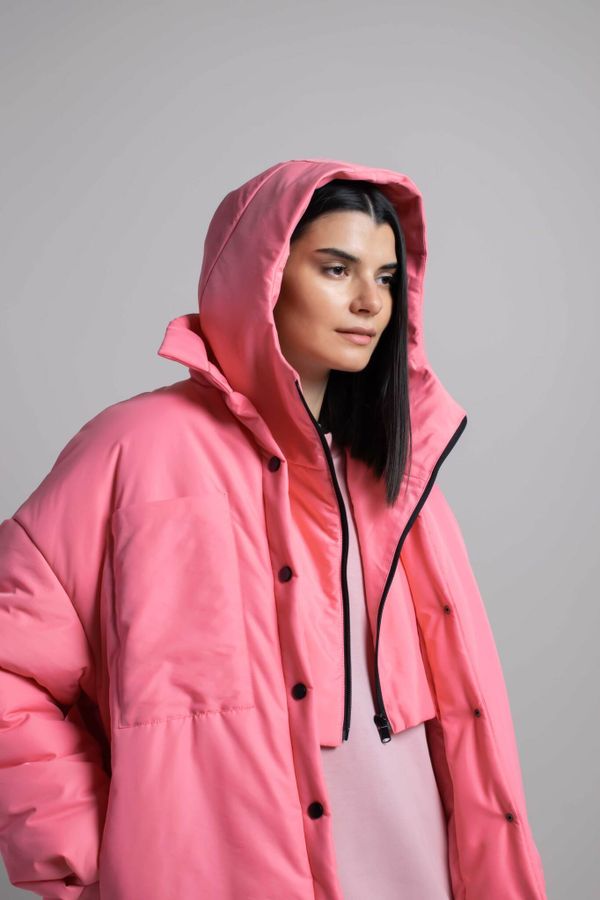 Куртка AW004 розовато-лиловая - фото 4