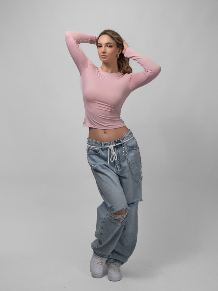 Лонгслив женский Skin Line (Pink)