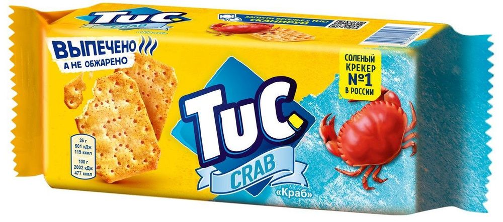 Крекер "ТУК" краб 100г*