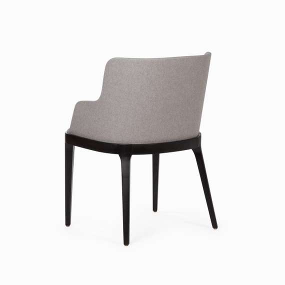 Стул Driade с подлокотниками, светло-серый, черные ножки