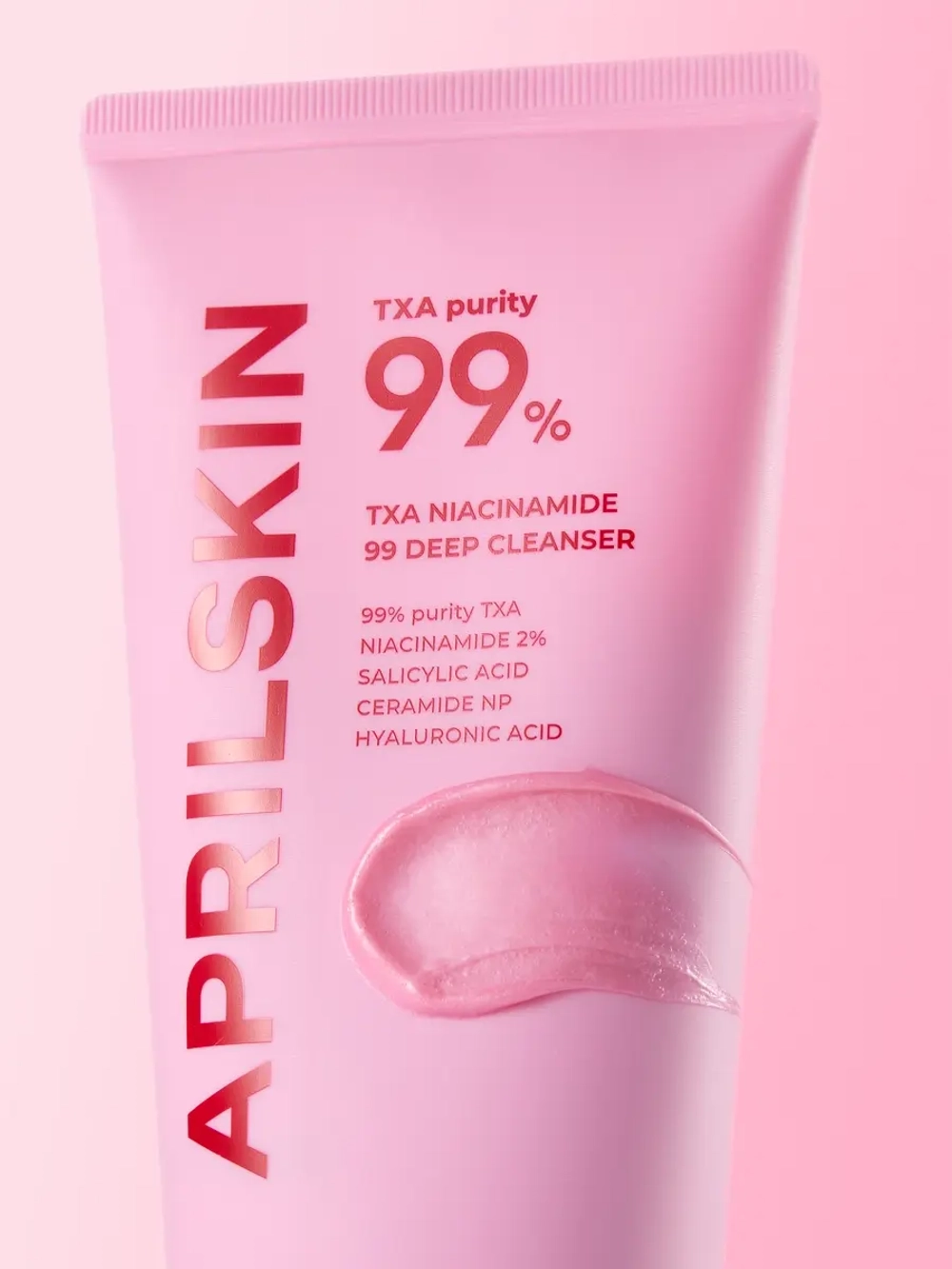 APRILSKIN Осветляющая пенка для умывания с транексамовой кислотой TXA Niacinamide Toning Shot 99 Deep Cleanser 120 гр