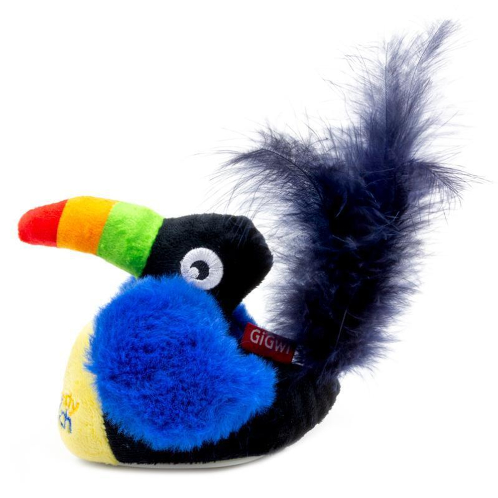 75527 Игрушка для кошек интерактивная Тукан со звуковым чипом 9см, серия SPEEDY CATCH