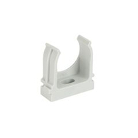 Крепеж-клипса для трубы 25 мм серая 100 шт