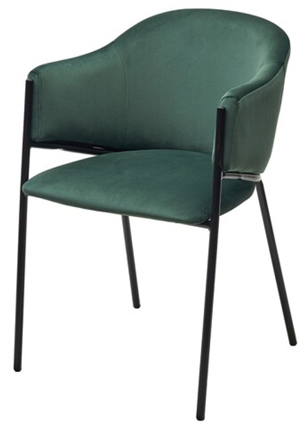Стул ДИЛЛ, цвет H-30 изумрудный, велюр / черный каркас М-City