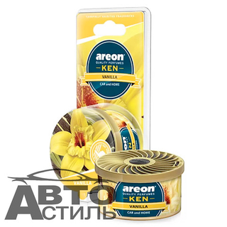 Ароматизатор в банке под сиденье Areon GEL KEN 35гр - Ваниль\Vanilla