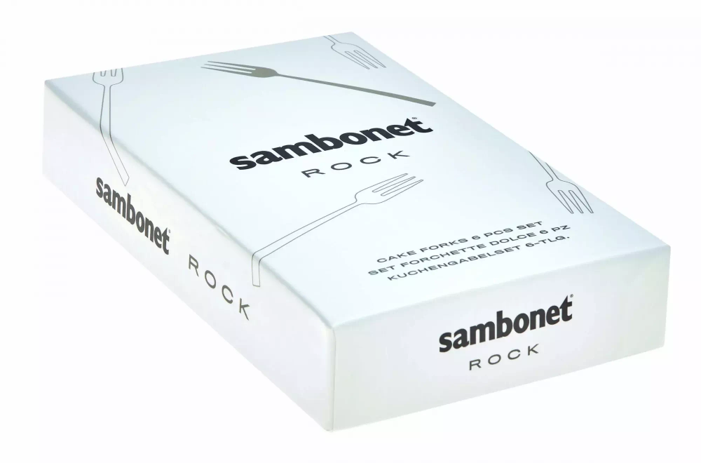 Sambonet - Набор из 6 вилок Rock / артикул   52562A55  / GTIN 8014808181757