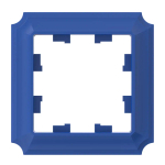 ATLASDESIGN ANTIQUE 1-постовая РАМКА, АКВАМАРИН