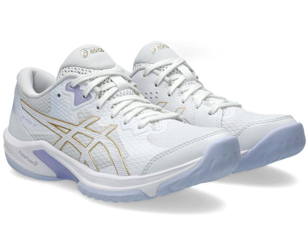 Женские кроссовки для бадминтона/сквоша Asics Beyond FF - white/champagne