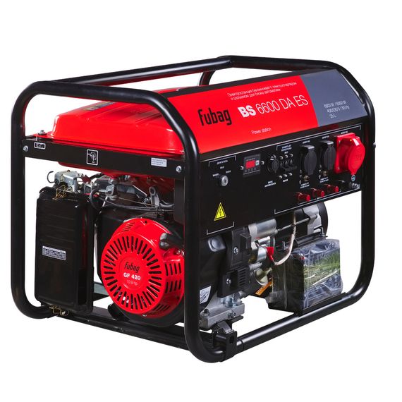 FUBAG Бензиновый генератор (трехфазный) с электростартером и коннектором автоматики BS 6600 DA ES